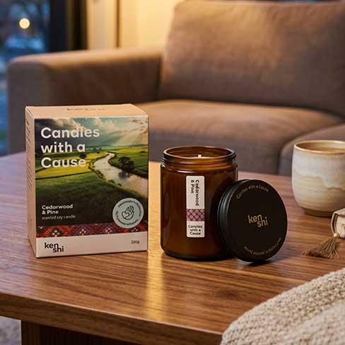 TBDM Showbag Kenshi 220g Candle Lifestyle Image